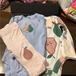 Carter's Matching Set Blue and Cream Soft and Coordinated